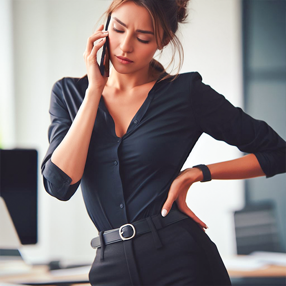 <span style='color:#db34a6'>You have back pain or tension?</span>